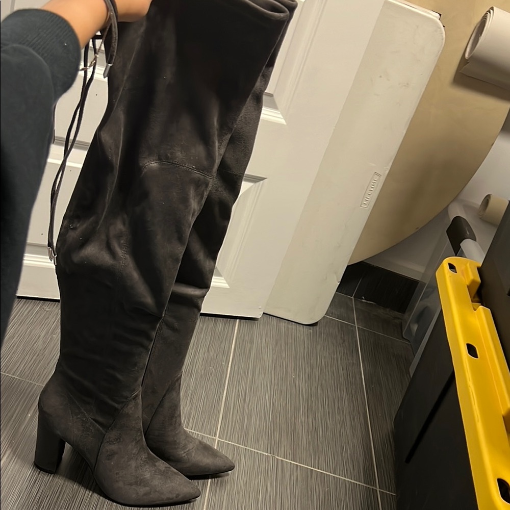 Women's marc fisher grey Over-the-Knee Boots